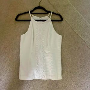 Lilly Pulitzer white tank top size 8